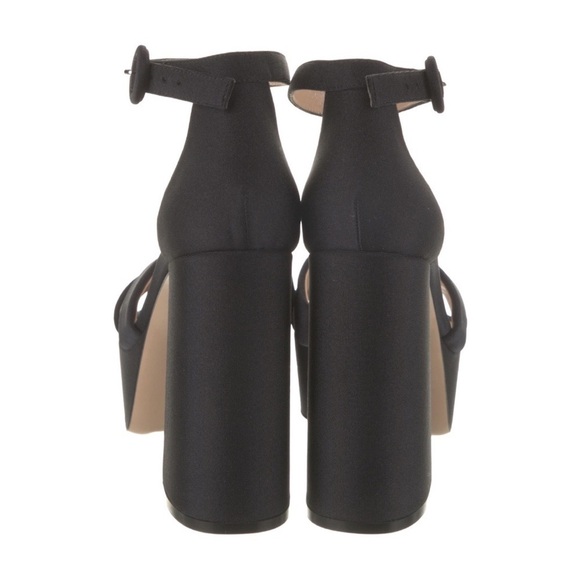 Gianvito Rossi | 110mm Sheridan Black Lycra Platform Sandals - Size IT 40 - Picture 6 of 8